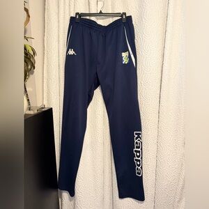 Kappa I.F.K. Gothenburg Elastic Waist Jogger Pants Navy Blue Sz XXL